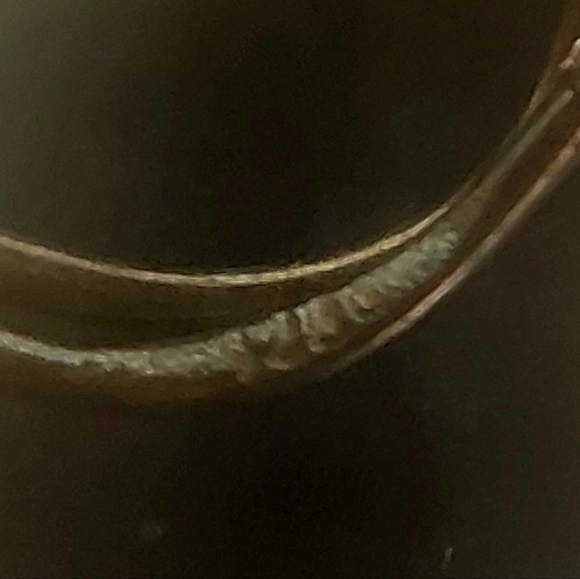 Vintage Green & Brown Nephrite Disc Hoop Earrings with 925 Sterling Silver Beads - Picture 6 of 6